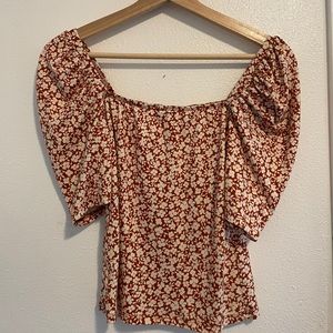 Orange Floral Socialite (Nordstrom) Top
